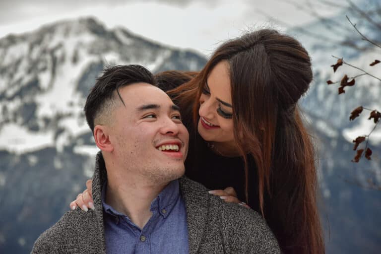 romantic couple photos nearby interlaken