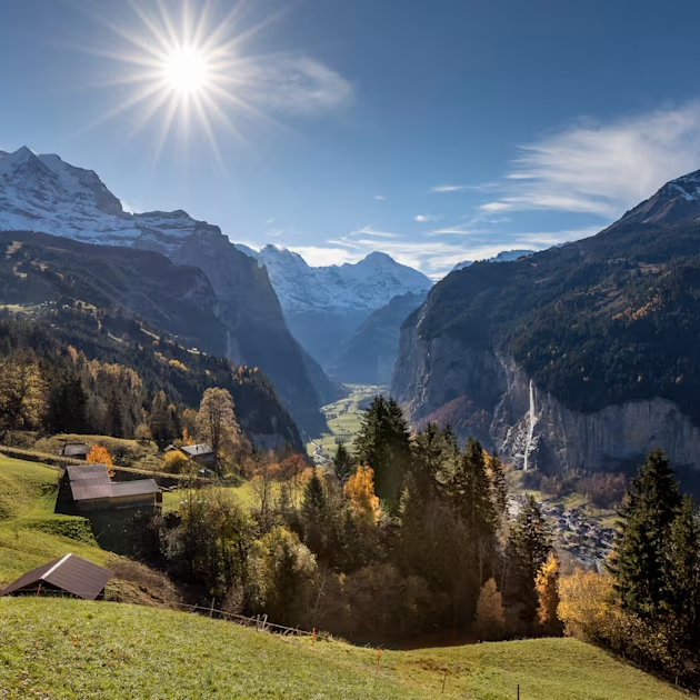 Lauterbrunnen in autumn