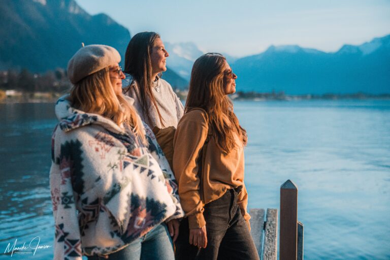 friends photoshoot Château de Chillon