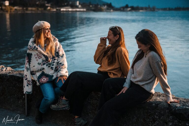 friends photoshoot Château de Chillon
