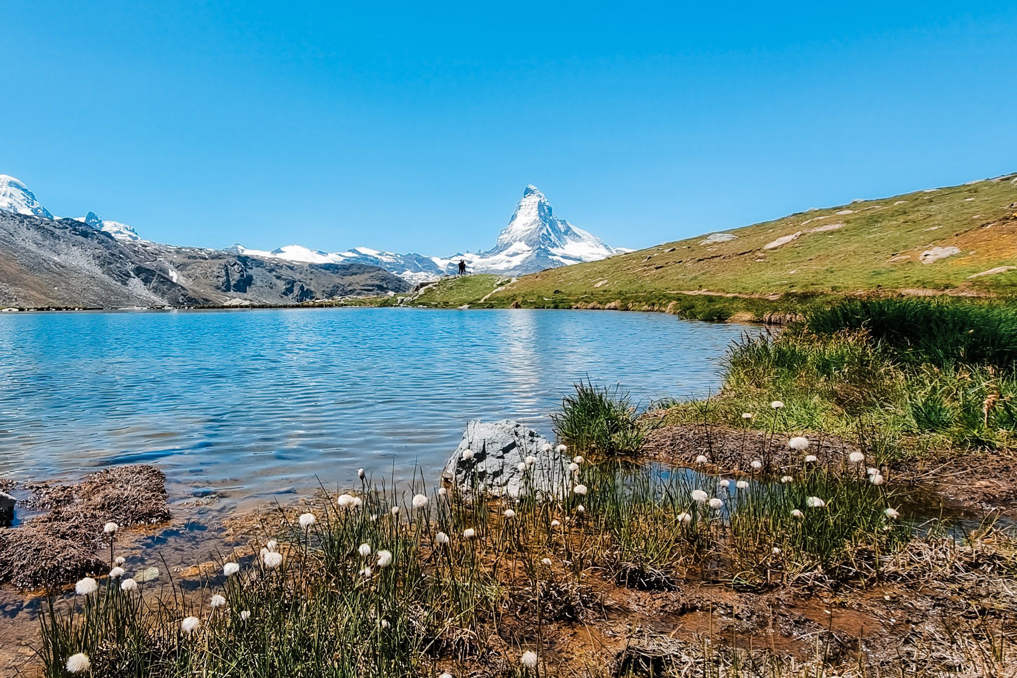 Matterhorn mountain view in Zermatt, iconic Swiss Alps proposal location